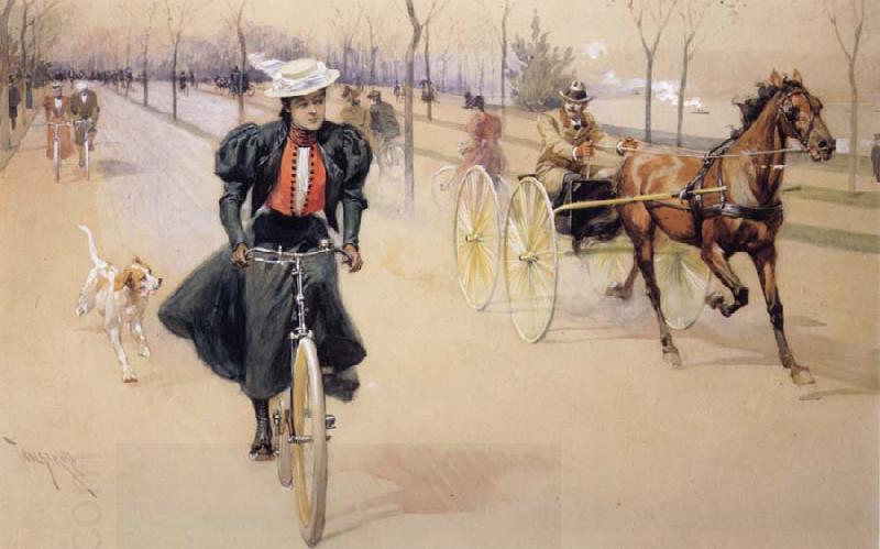 Thure de Thulstrup Depicts the Latest modes of Transportaion China oil painting art